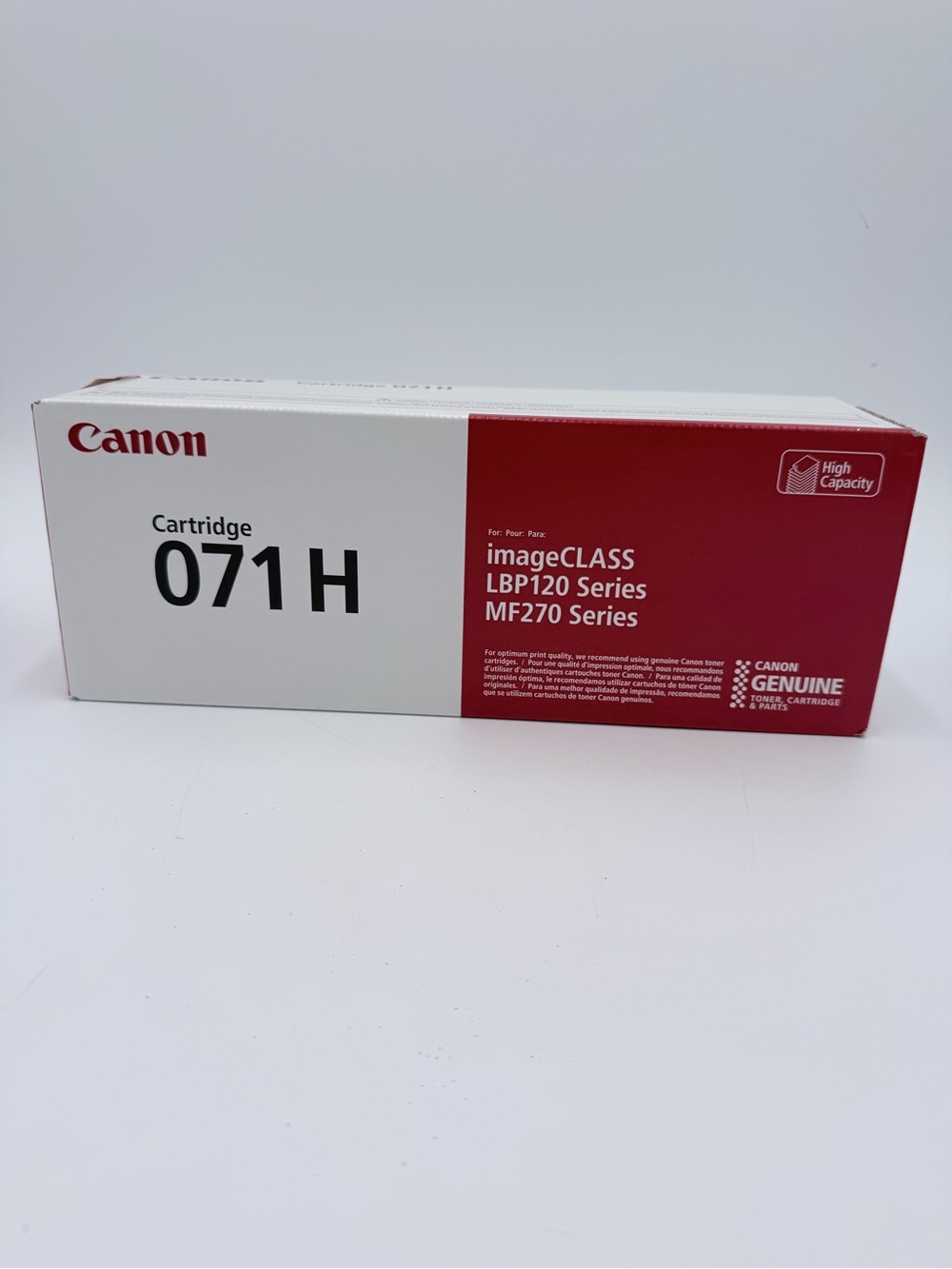 NEW GENUINE - CANON 071H High Yield BLACK TONER - 071 H 5646C001 LBP120 MF270